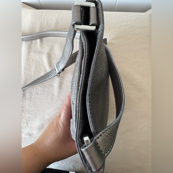 Michael Kors Metallic Leather Crossbody Bag - Picture 7 of 11
